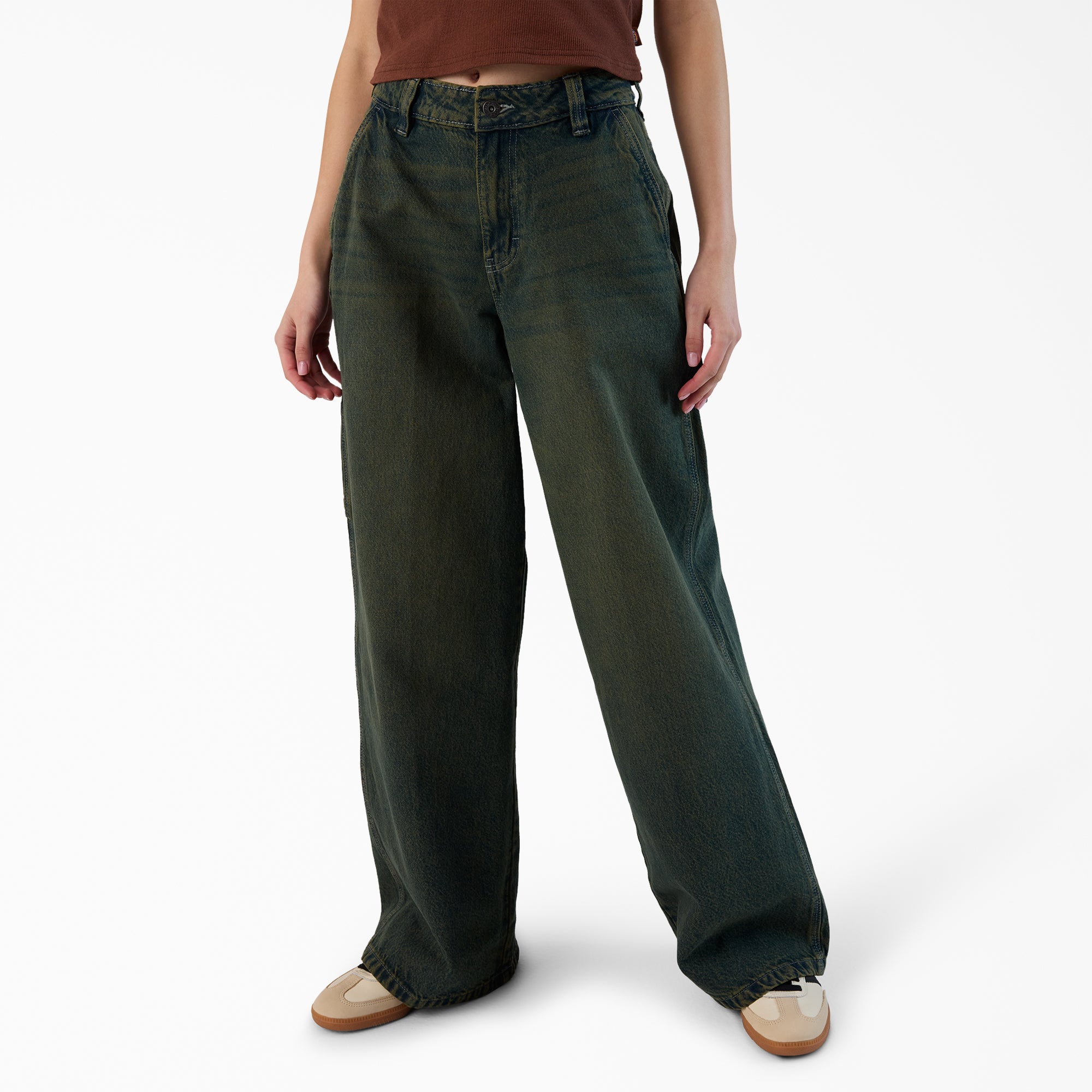 Women's Loose Fit Denim Carpenter Jeans