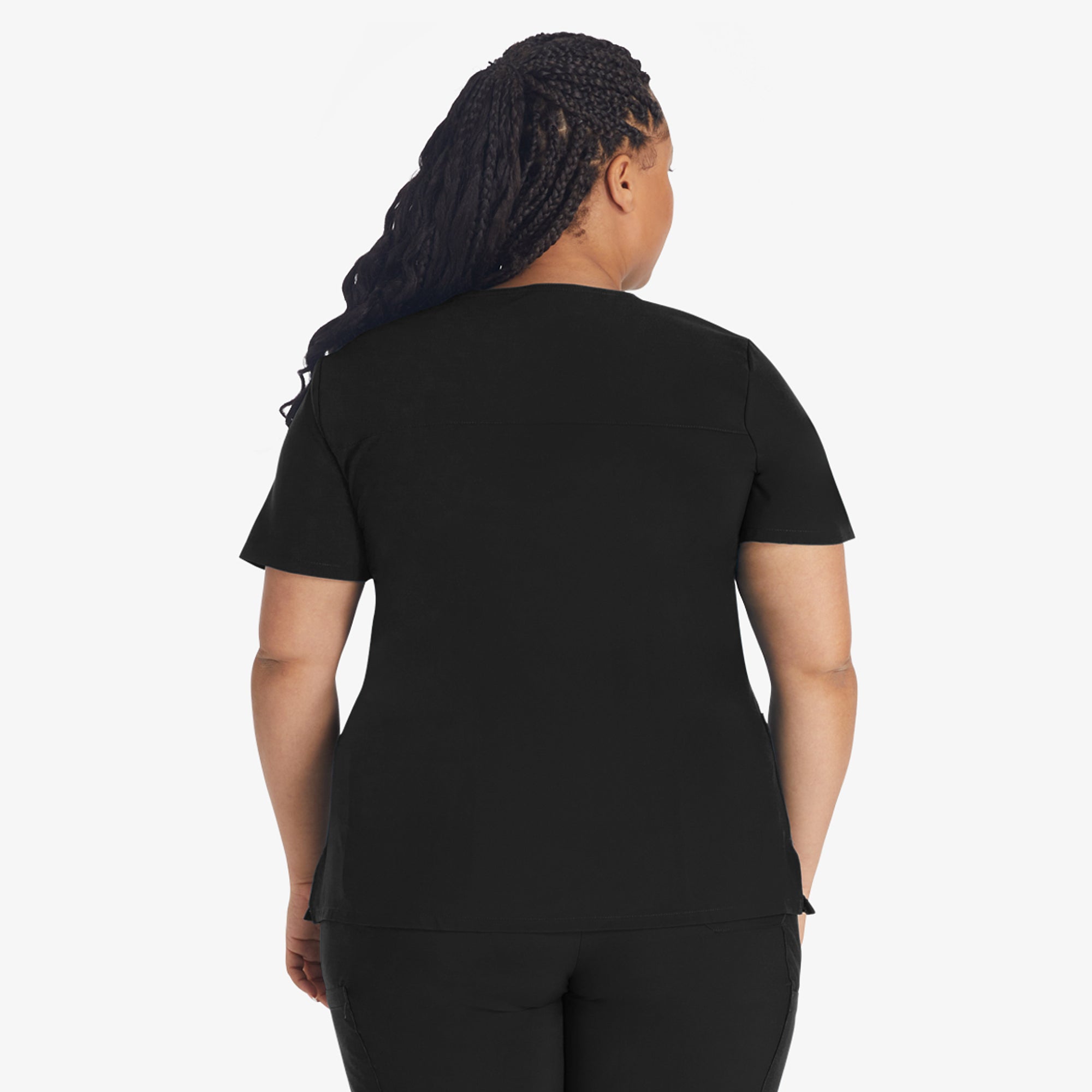 Women's EDS Essentials Mock Wrap Scrub Top - Image 2