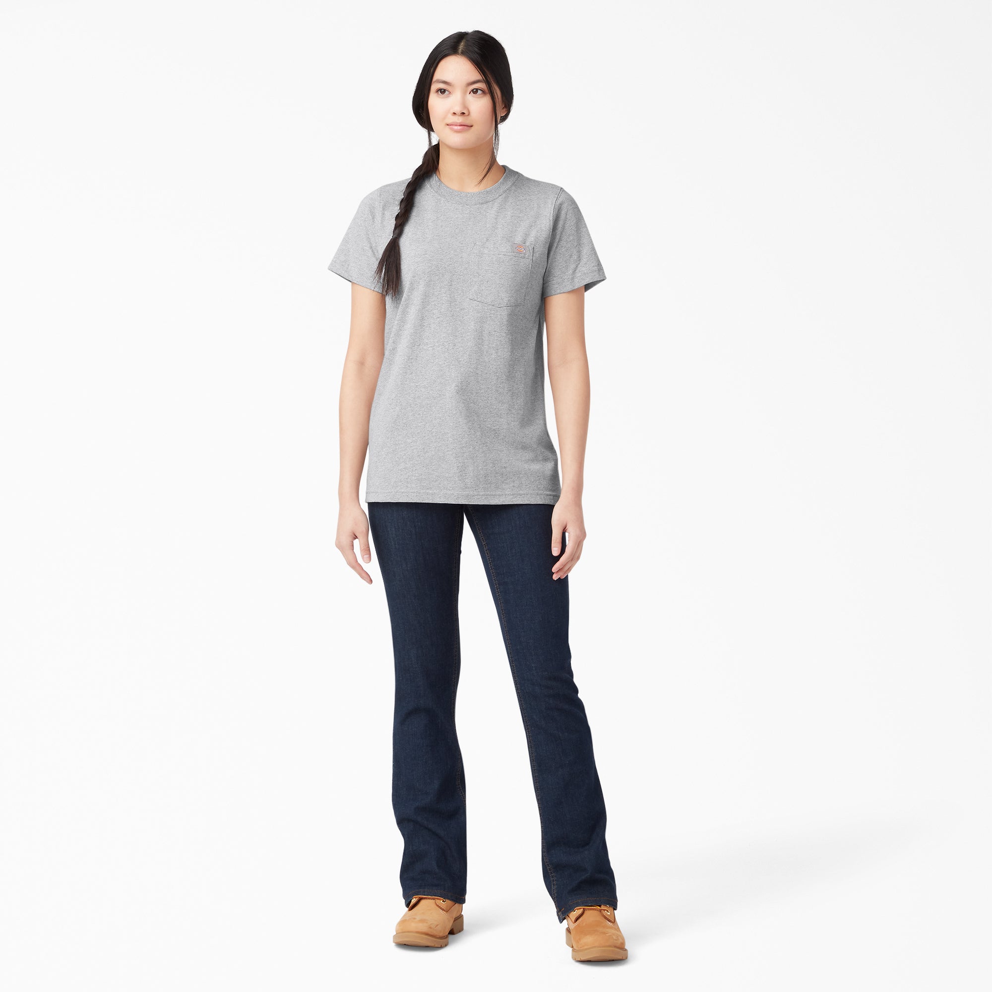 Women's Heavyweight Short Sleeve Pocket T-Shirt - Image 4