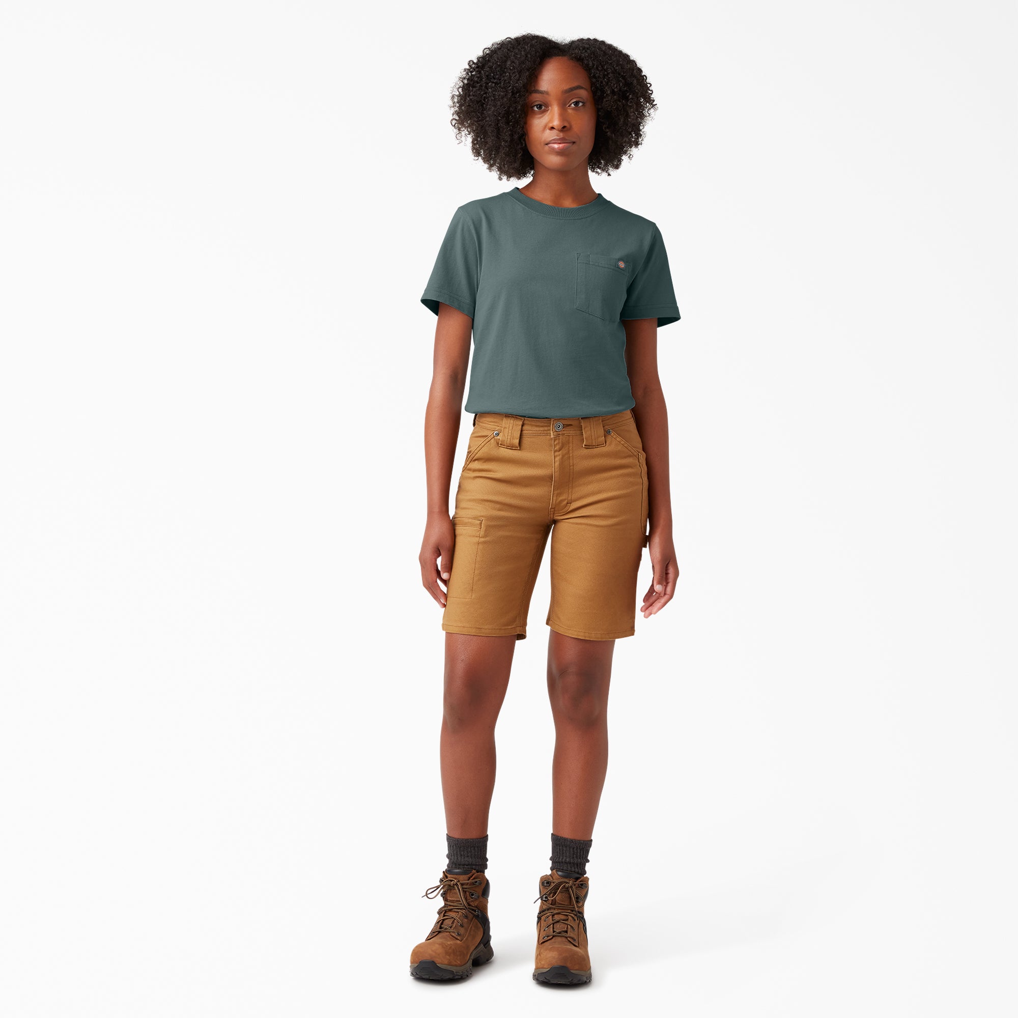 Women's Heavyweight Short Sleeve Pocket T-Shirt - Image 4