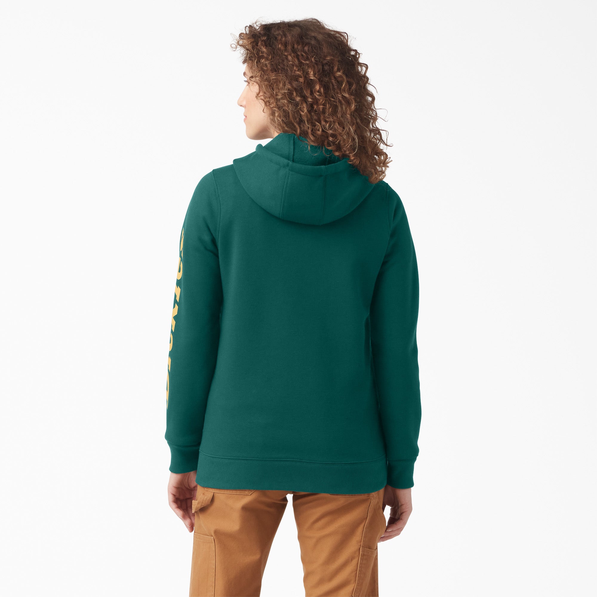 Women's Water Repellent Sleeve Logo Hoodie - Image 2