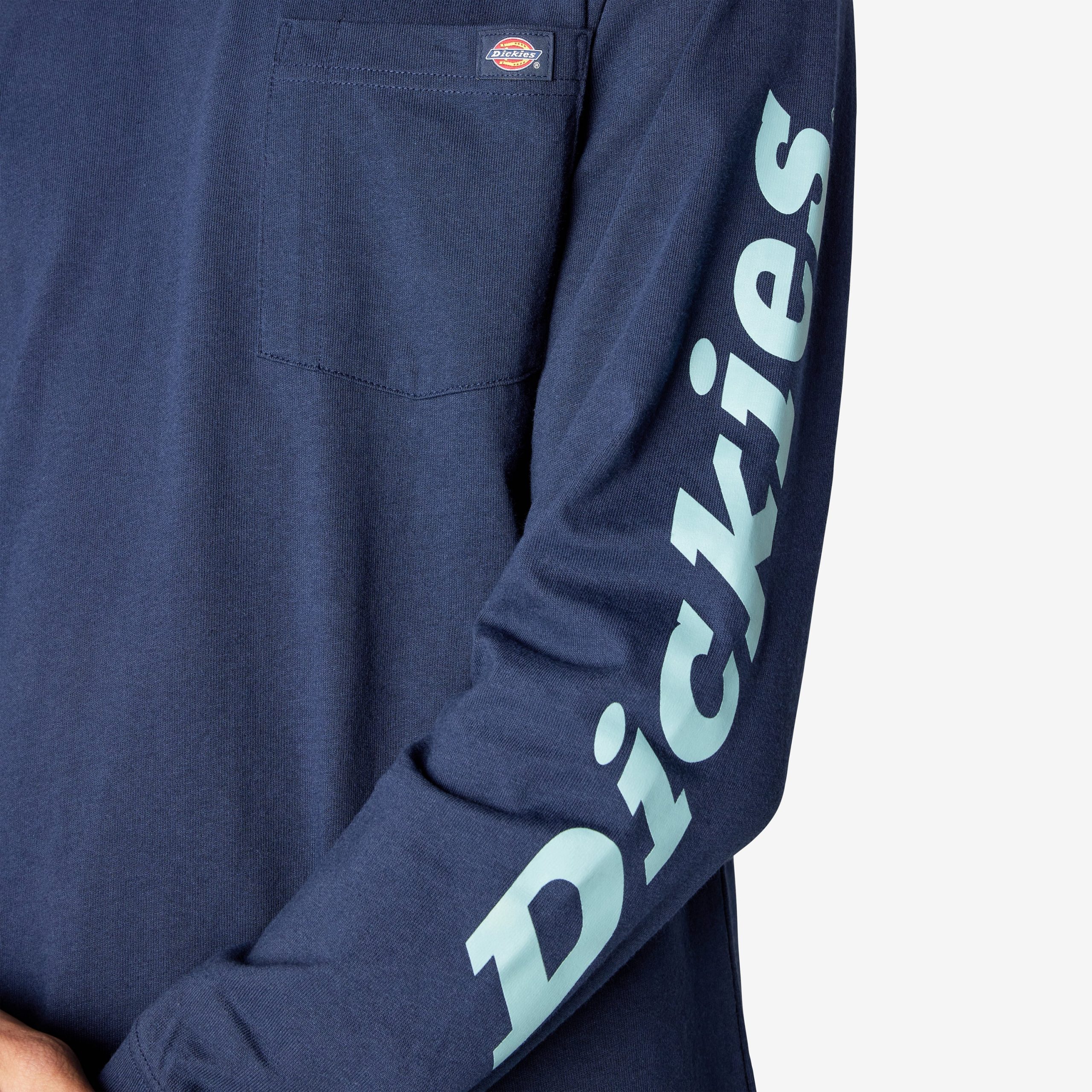 Logo Graphic Long Sleeve Pocket T-Shirt - Image 7