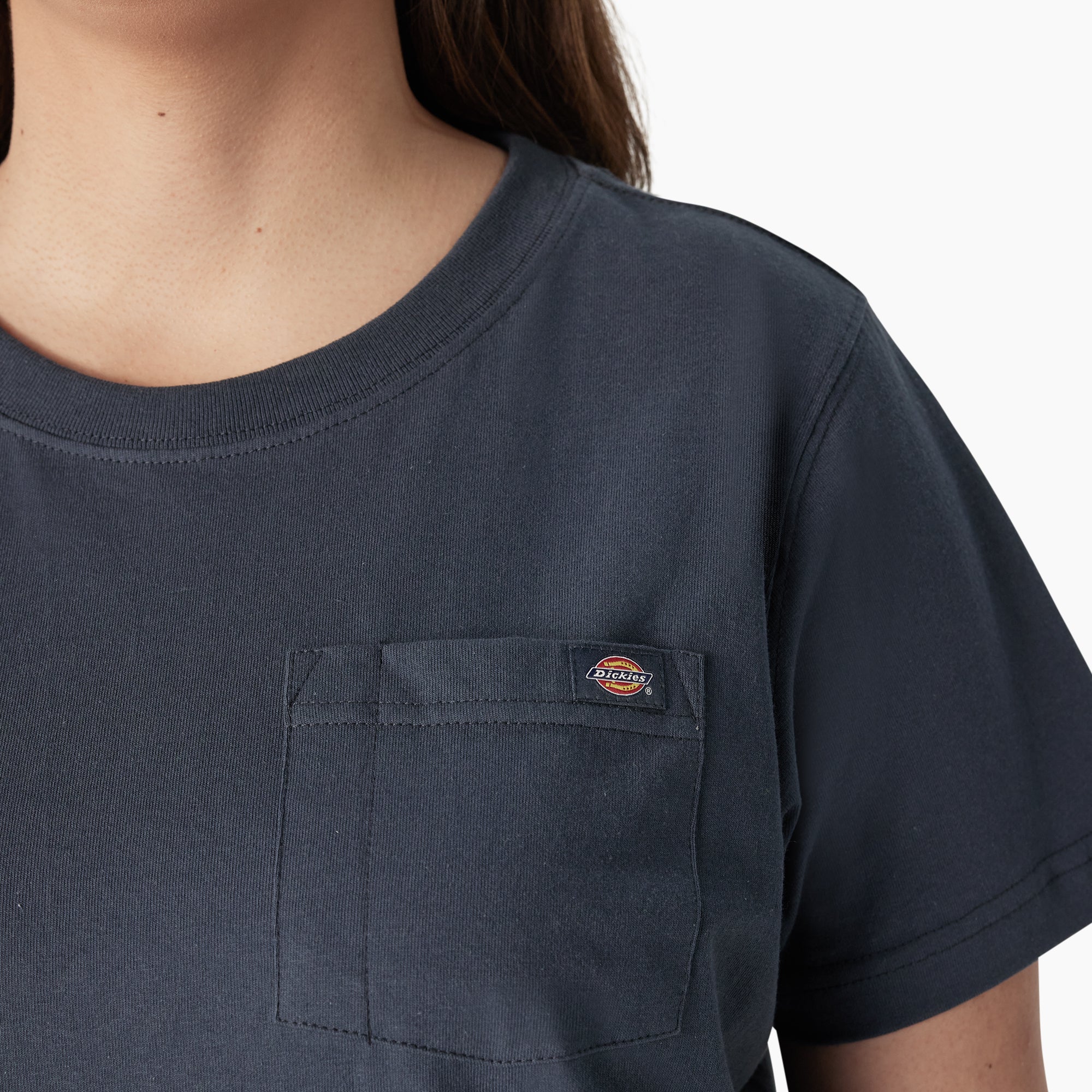 Women's Plus Heavyweight Short Sleeve Pocket T-Shirt - Image 5