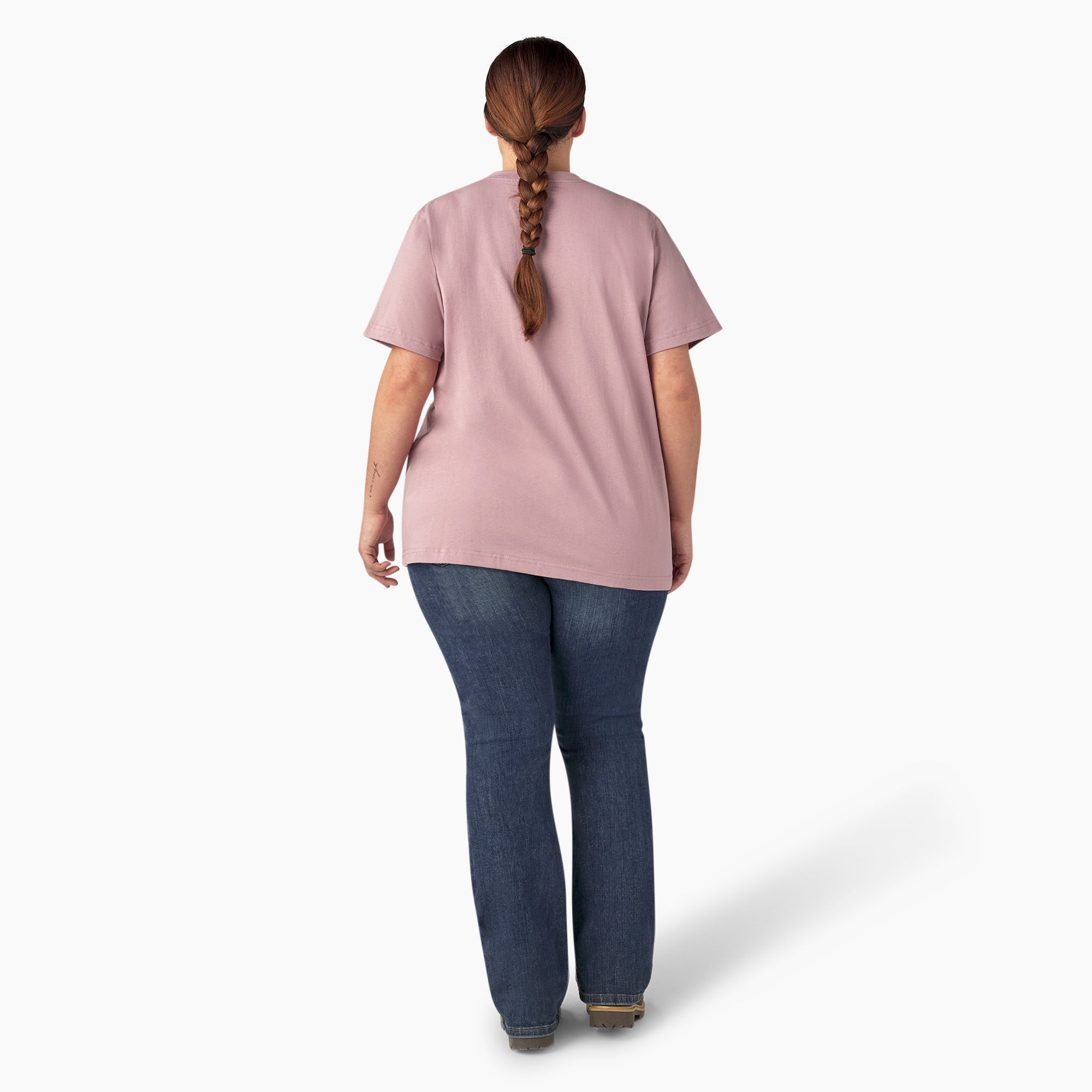 Women's Plus Heavyweight Short Sleeve Pocket T-Shirt - Image 6