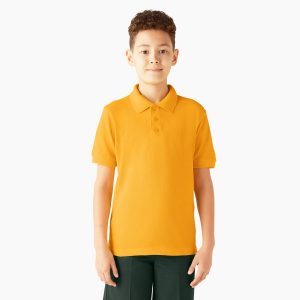 Kids' Piqu Short Sleeve Polo