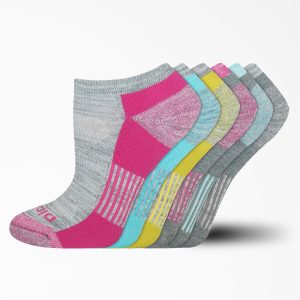 Women's Moisture Control Free Run No Show Socks. Size 6-9. 6-Pack